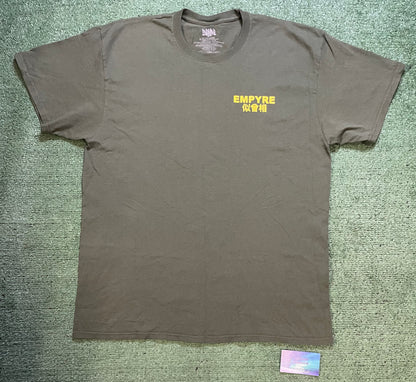 Empyre what goes around comes around green and yellow tee
