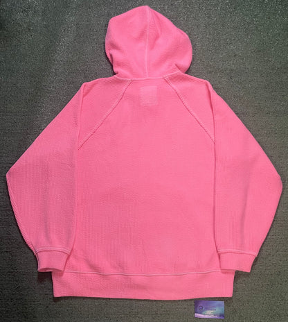 Aerie pink waffle hoodie