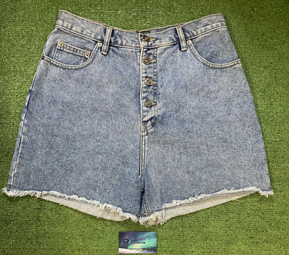 Route 66 light wash Jean shorts