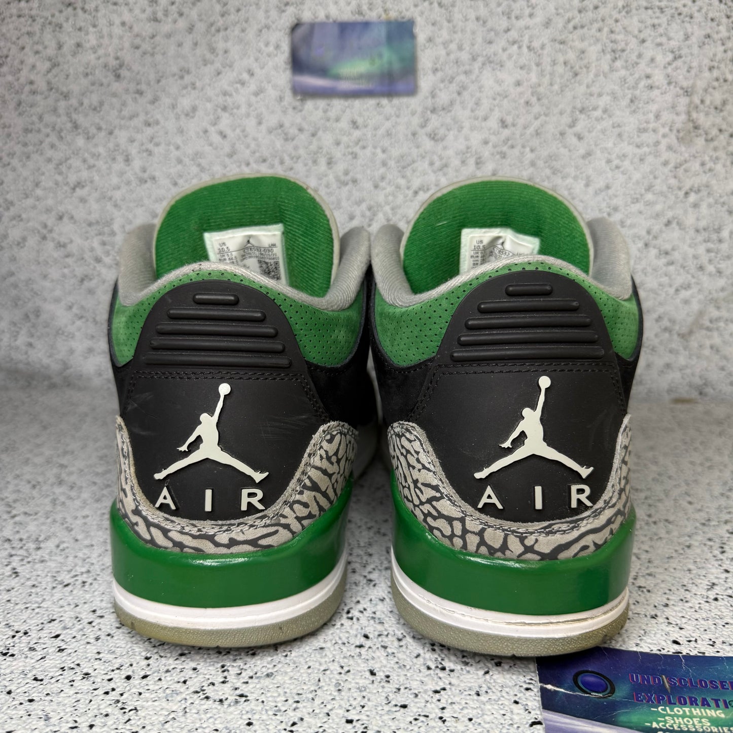 Jordan 3 Pine Green 10.5 Men “Preowned”