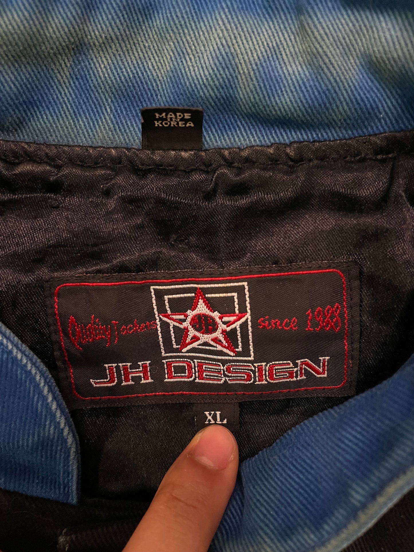 Vintage 1990s NASCAR racing  Jeff Hamilton jacket