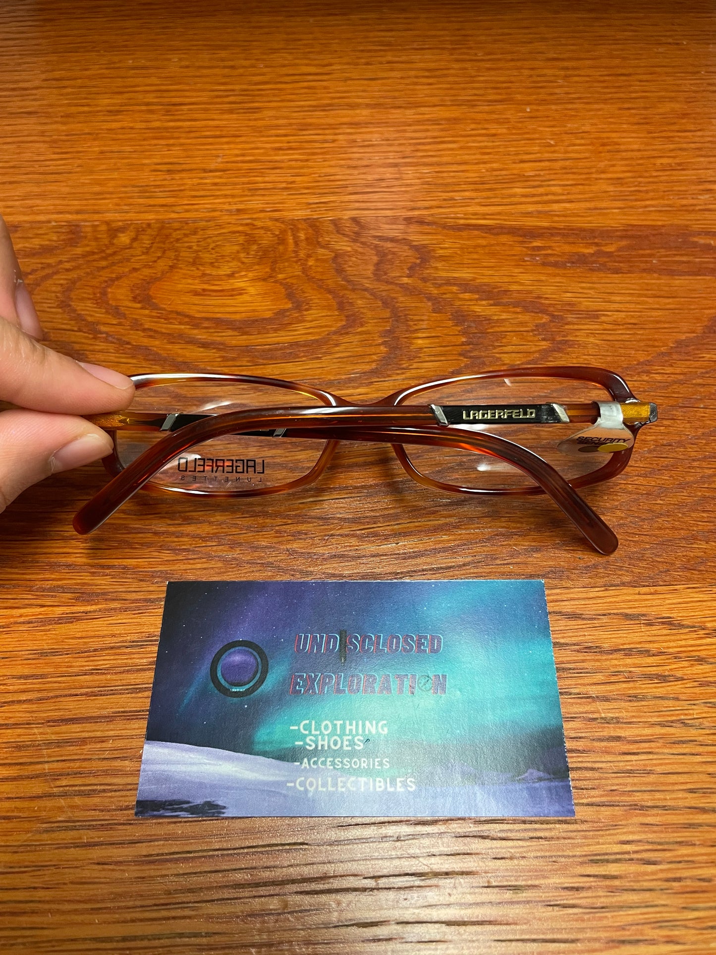 Karl Lagerfeld brown oval glasses