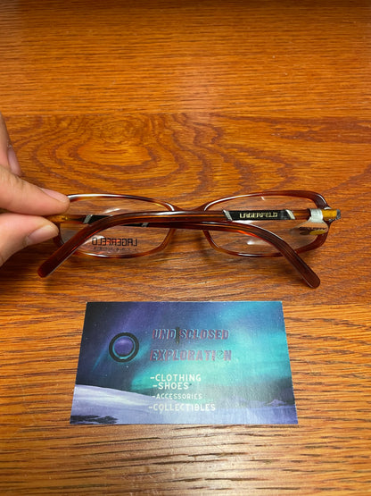 Karl Lagerfeld brown oval glasses