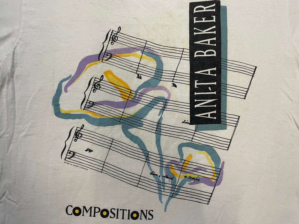 Vintage 1990s Anita Baker compositions tour tee