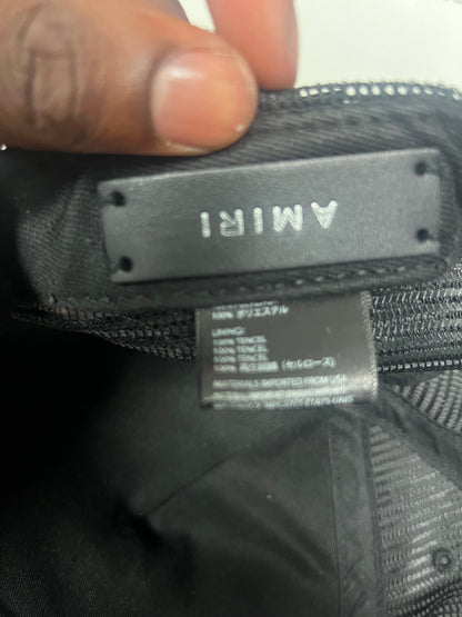 Amiri black zig zag hat