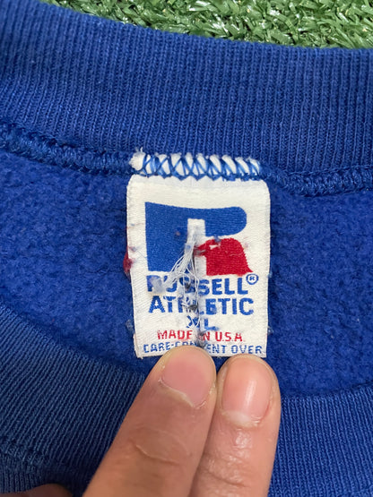 Vintage 1990s Bears embroidered blue nature crewneck