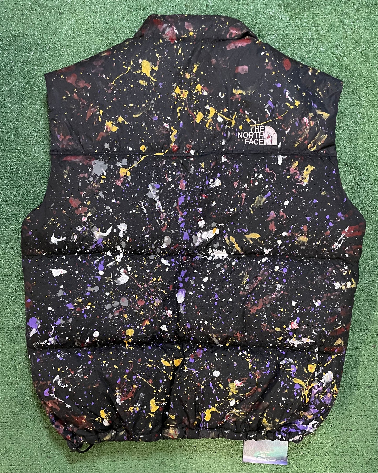 Vintage 2000s The North Face paint splatter vest