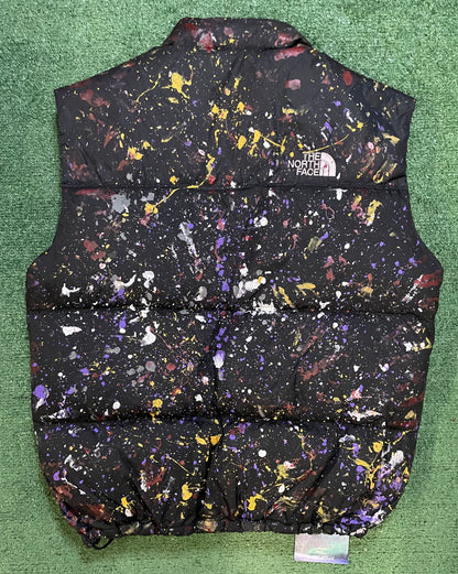 Vintage 2000s The North Face paint splatter vest