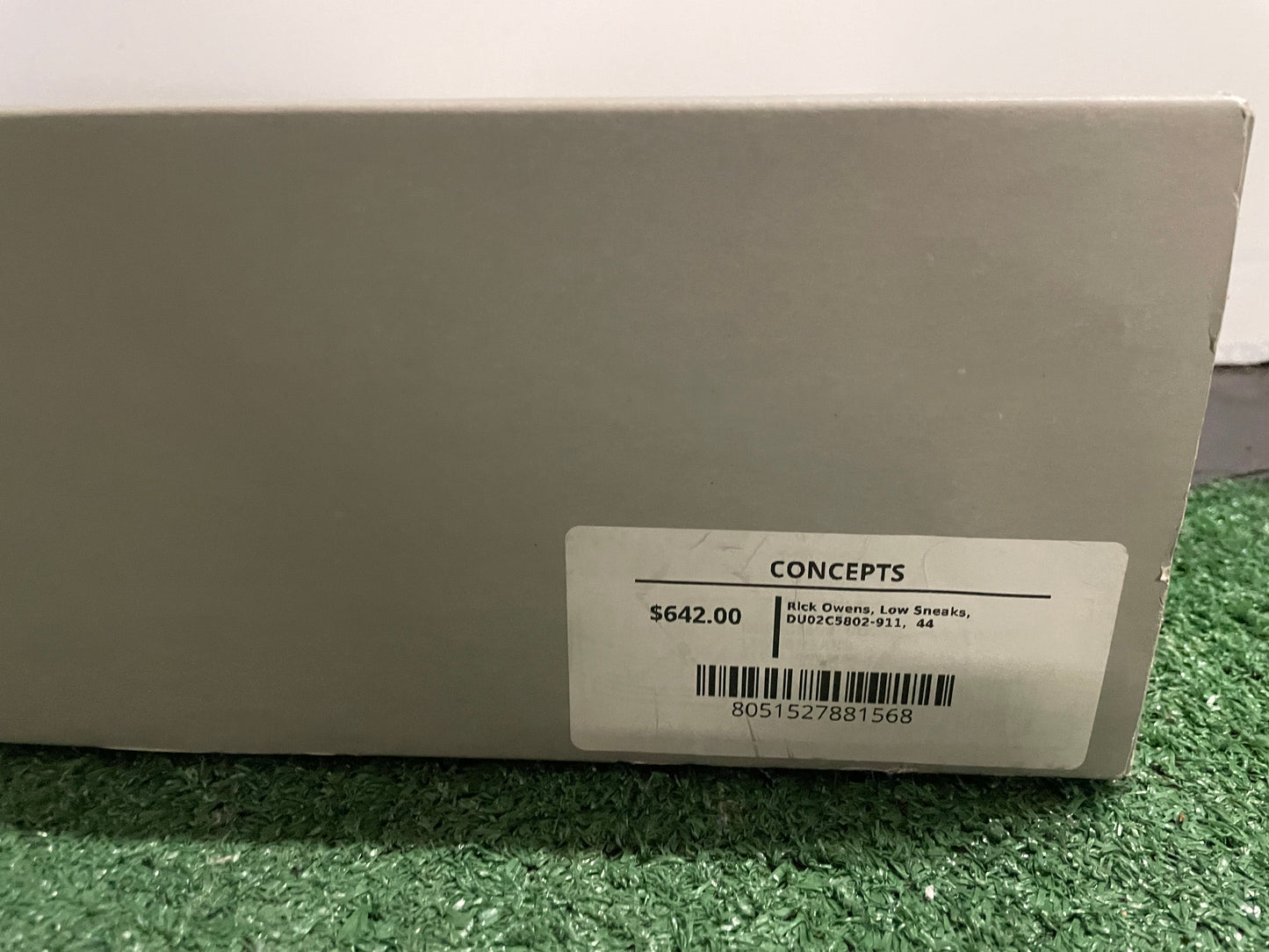 Rick Owens DRKSHDW low ramones aqua milk size 11men/12.5women (EU 44)