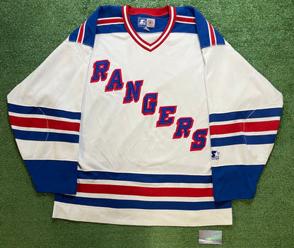 Vintage 1990s New York Rangers NHL starter hockey jersey
