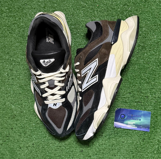 New Balance 9060 Brown Black 9.5 Men/11 Women “Preowned”