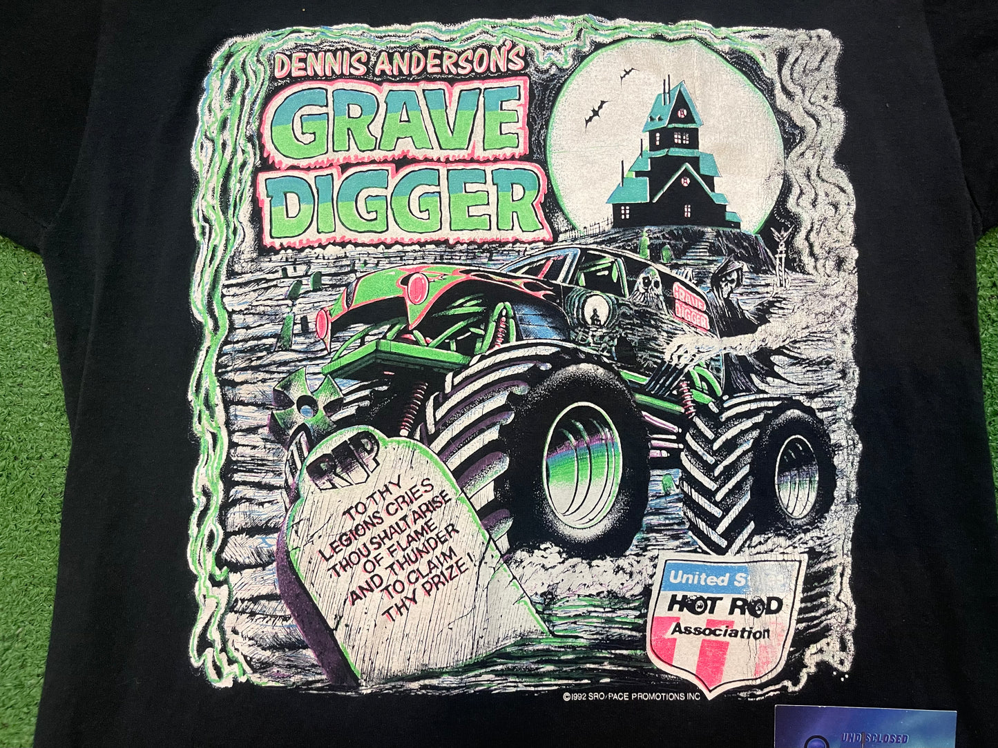 Vintage 1992 Grave Digger Monster Truck Shirt Large