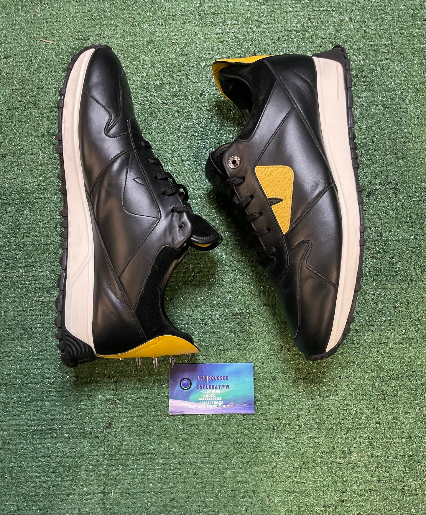 Fendi leather black bug eye monster size 10men/11.5women(EU 43)