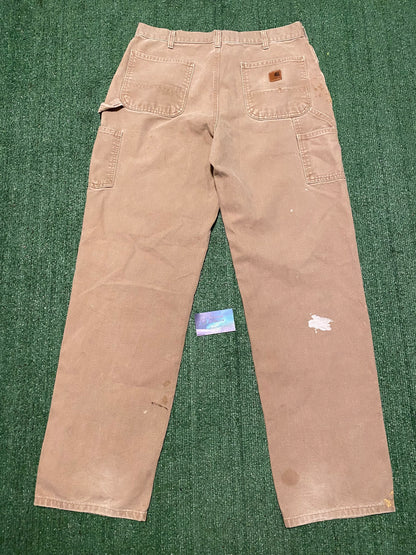 Vintage Carhartt tan carpenter pants