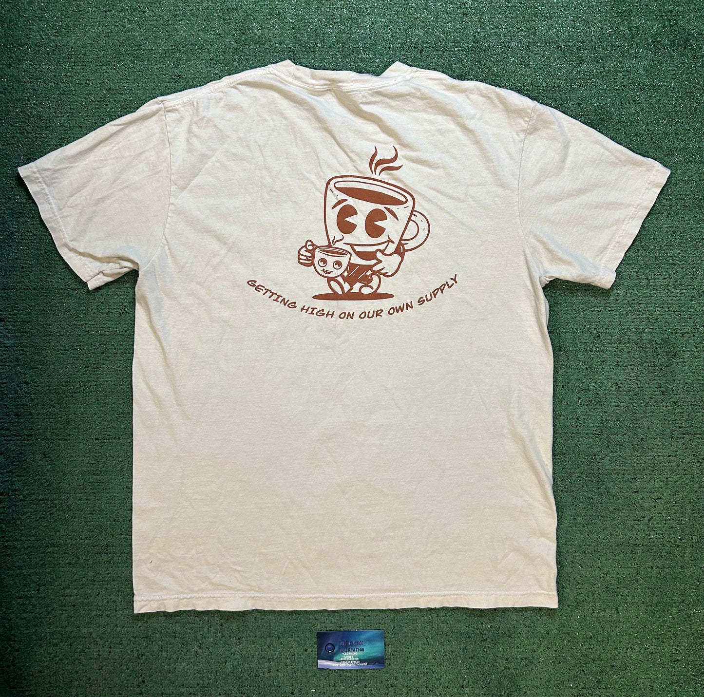 Vigilante coffee cream tee