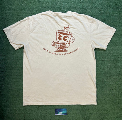 Vigilante coffee cream tee