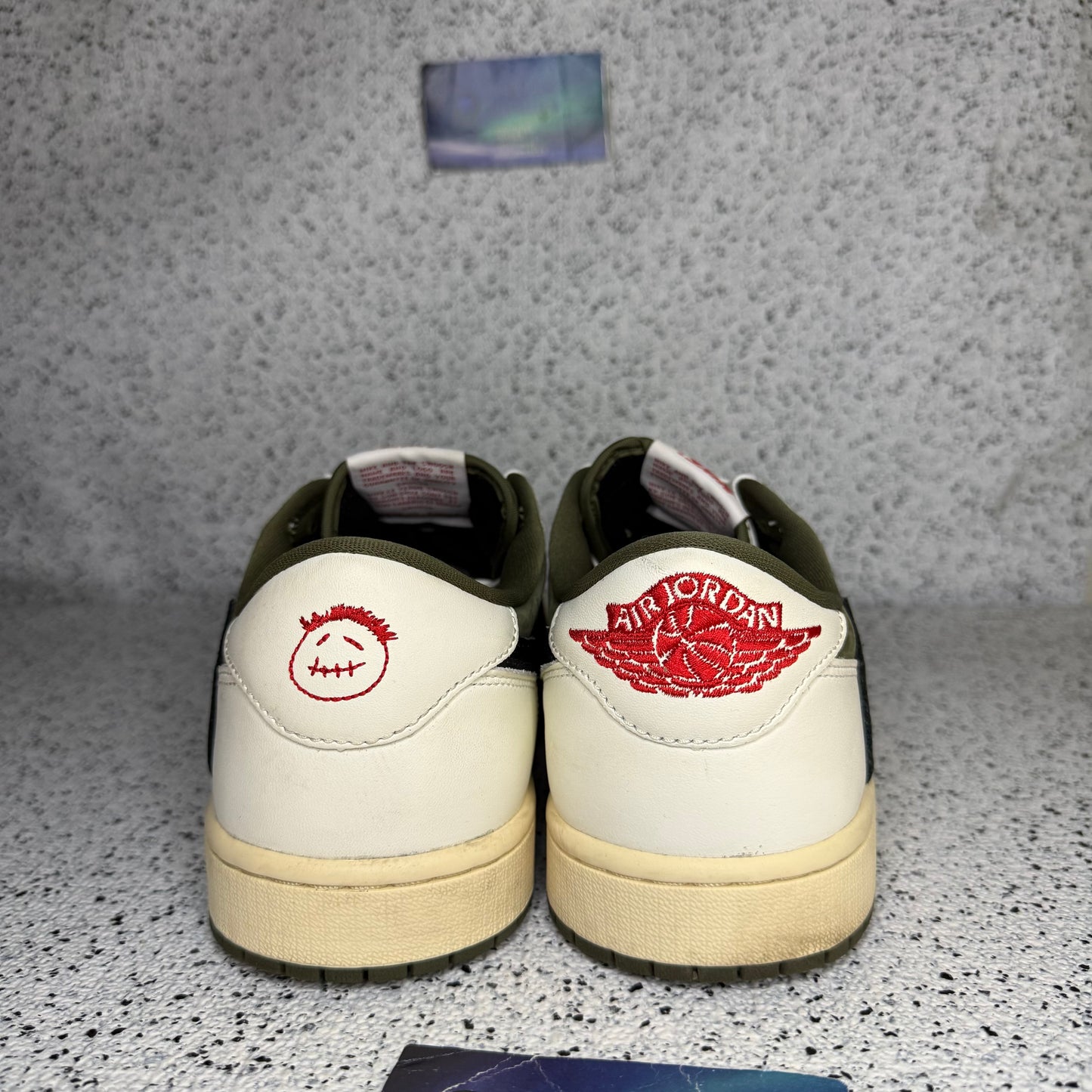 Jordan 1 Low Travis Scott Medium Olive 10 Men “Preowned”
