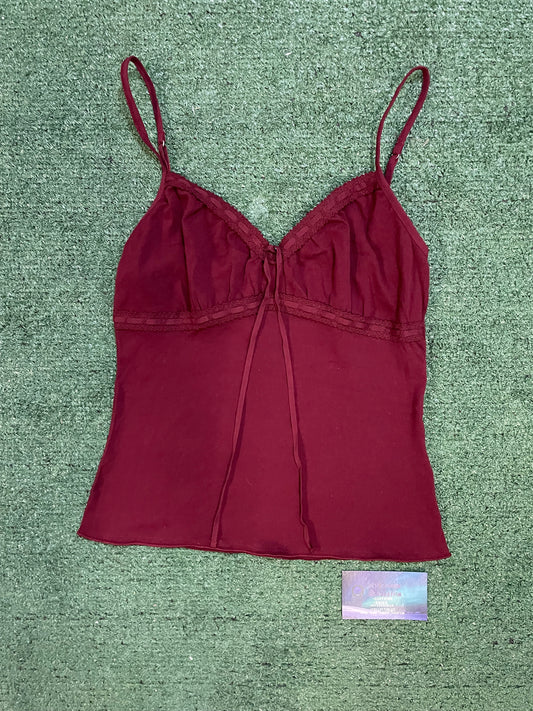Brandy Melville/John Galt burgundy tank top