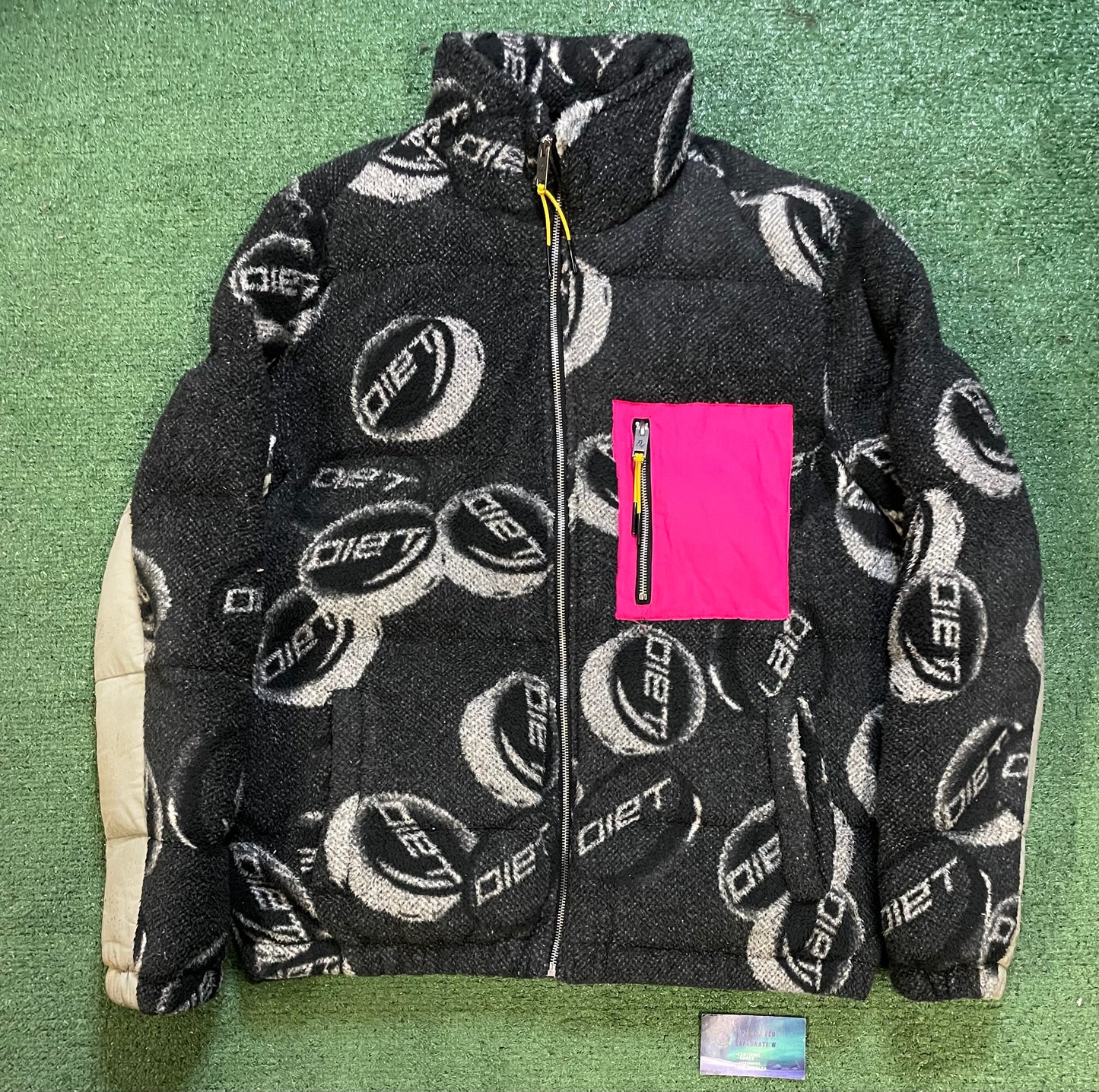 Diet starts Monday fleece puffer jacket