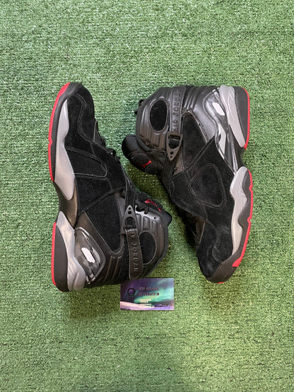 Air Jordan 8 bred size 10men/11.5women