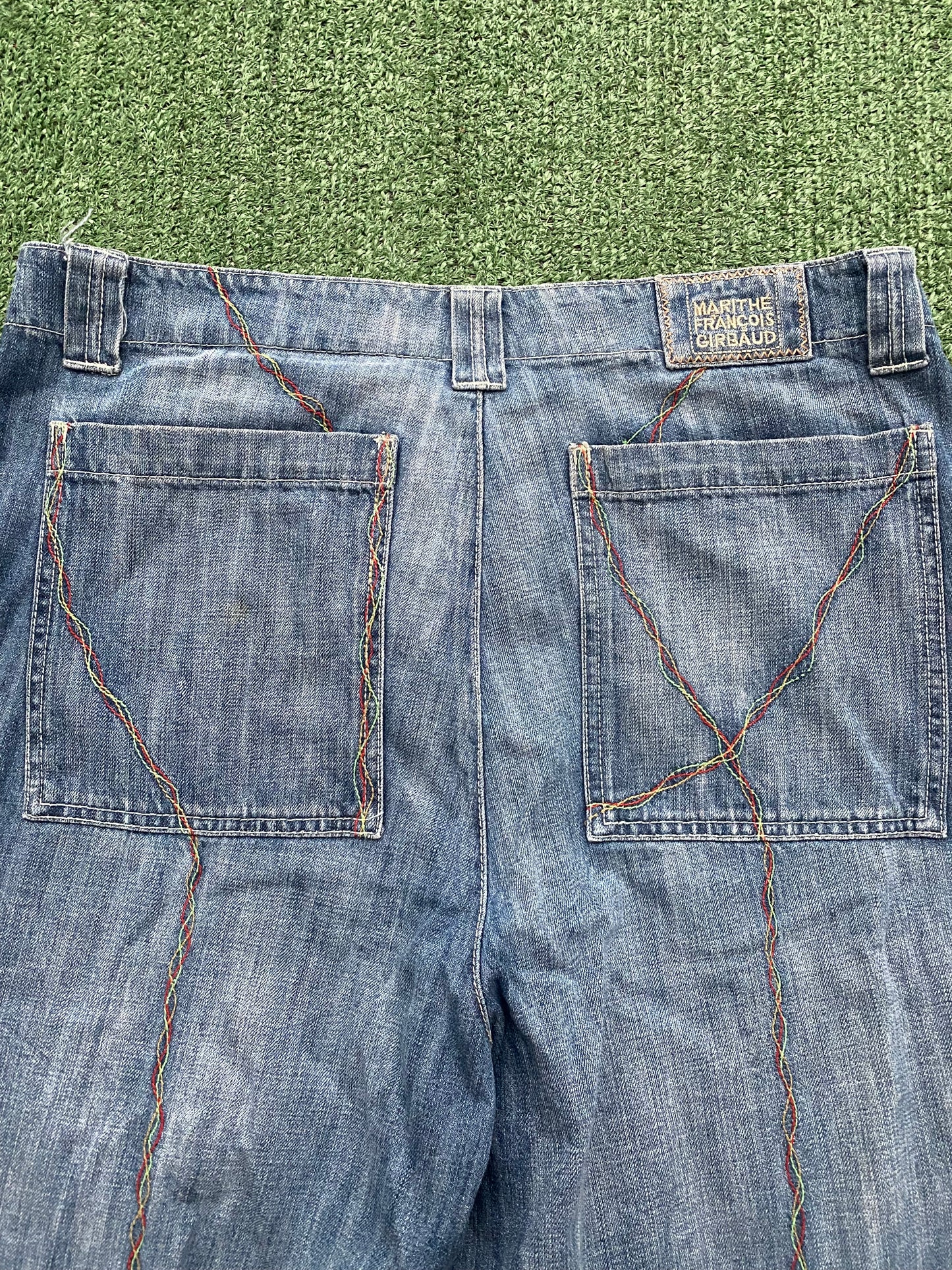 Vintage M+FG Shuttle strap jeans