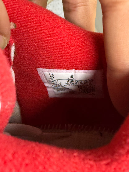 Jordan 4 Fire Red 5 Youth/6.5 Women “Preowned”