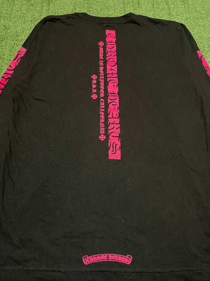 Chrome hearts Hollywood black/pink longsleeve