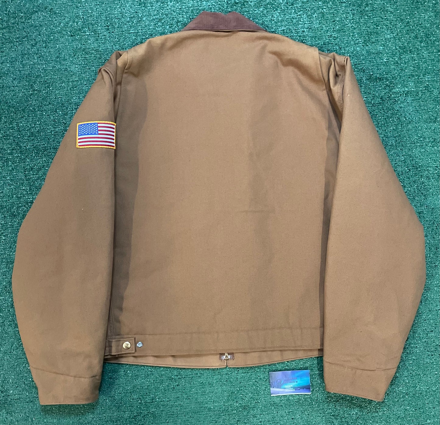 Vintage 2000s Carhartt Detroit tan jacket