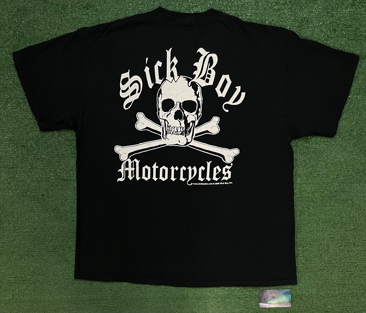 Vintage 2000s sick boy motorcycles tee
