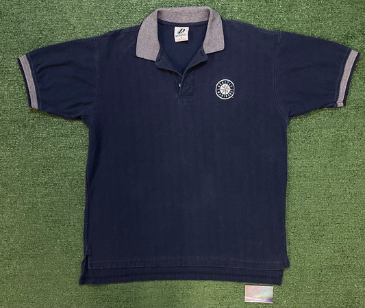Vintage 1990s Seattle Mariners embroidered polo