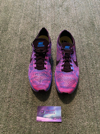 Nike Flyknit racer indigo size 10men/11.5women