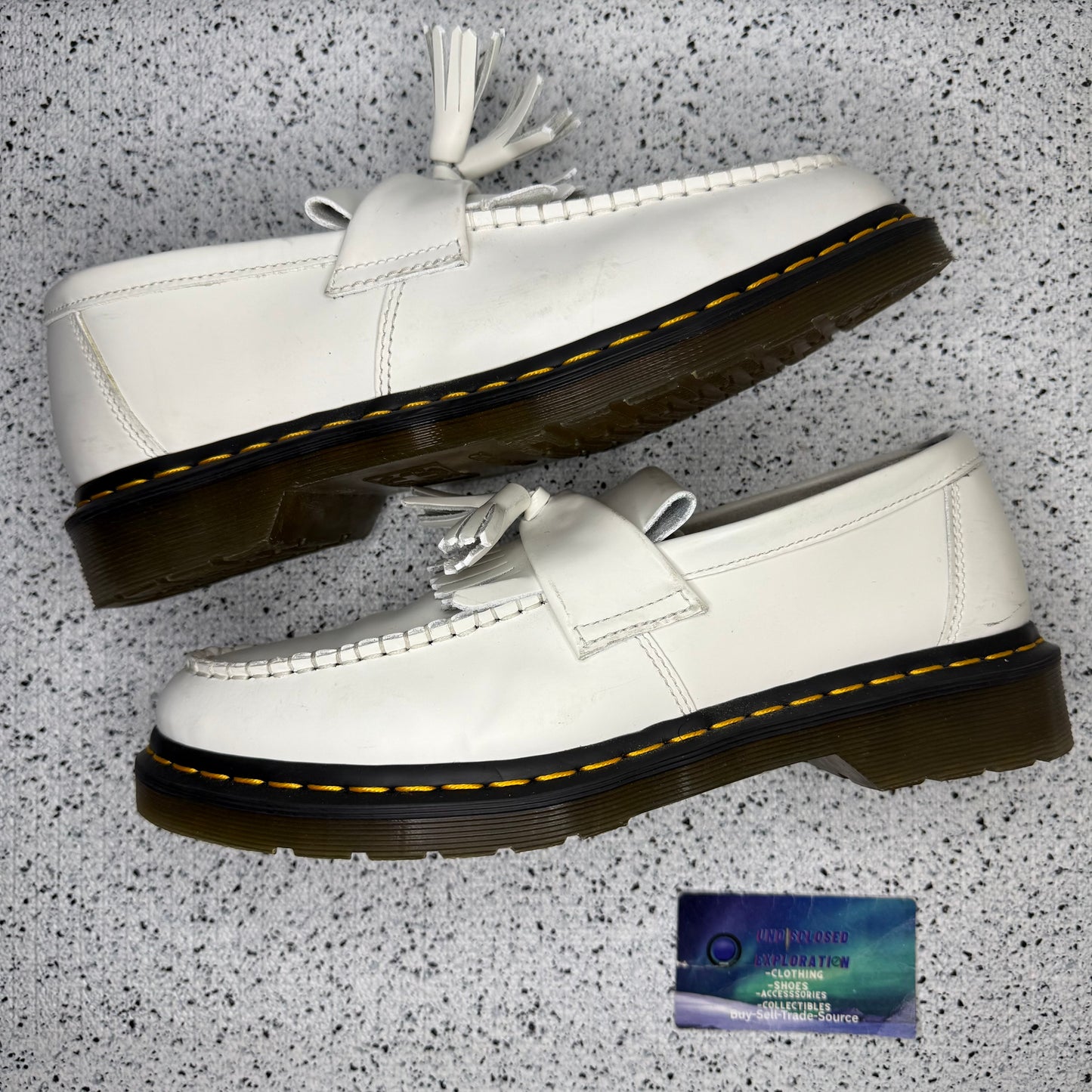 Dr Martens Adrian YS Tassel White 10 Men/11.5 Women “Preowned”