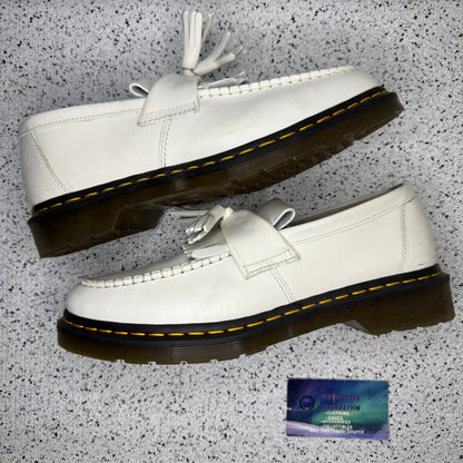 Dr Martens Adrian YS Tassel White 10 Men/11.5 Women “Preowned”