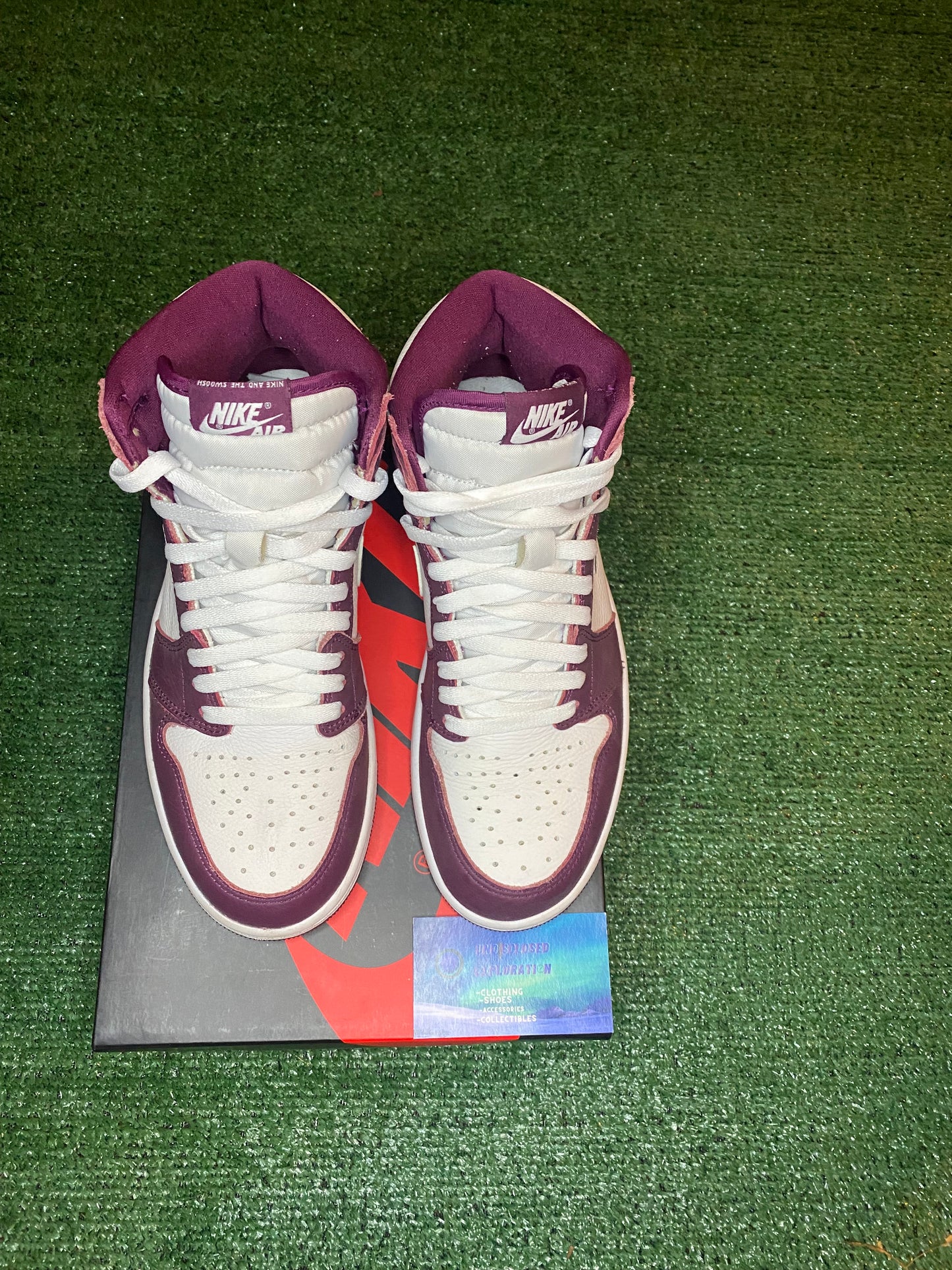 Jordan 1 high bordeaux size 8men/9.5women