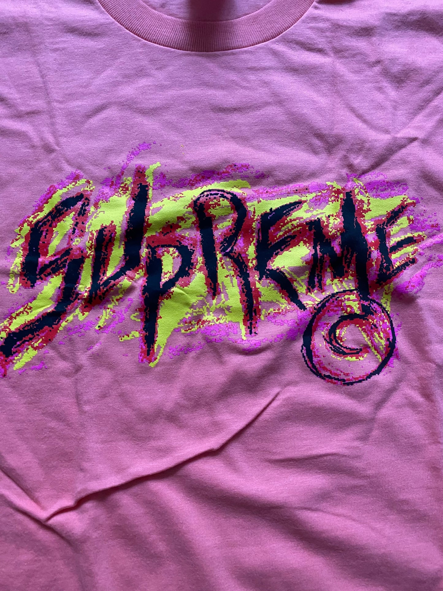 Supreme Scratch bright coral tee