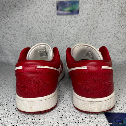 Jordan 1 Low Gym Red 9.5 Men/11 Women “Preowned”