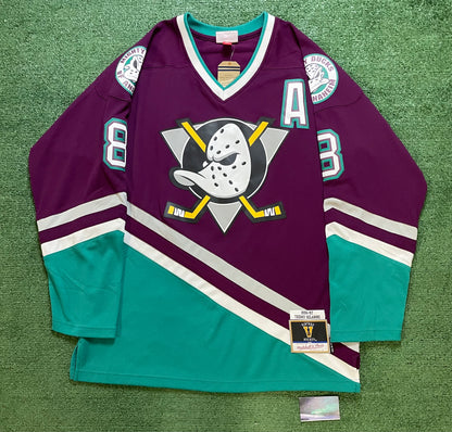 Mitchell & ness Anaheim Mighty Ducks Teemu Selanne #8 hockey jersey