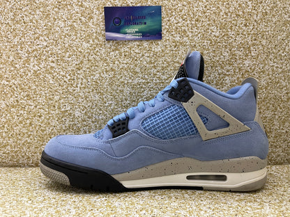 Jordan 4 University Blue 10.5 Men/ 12 Women “Preowned”