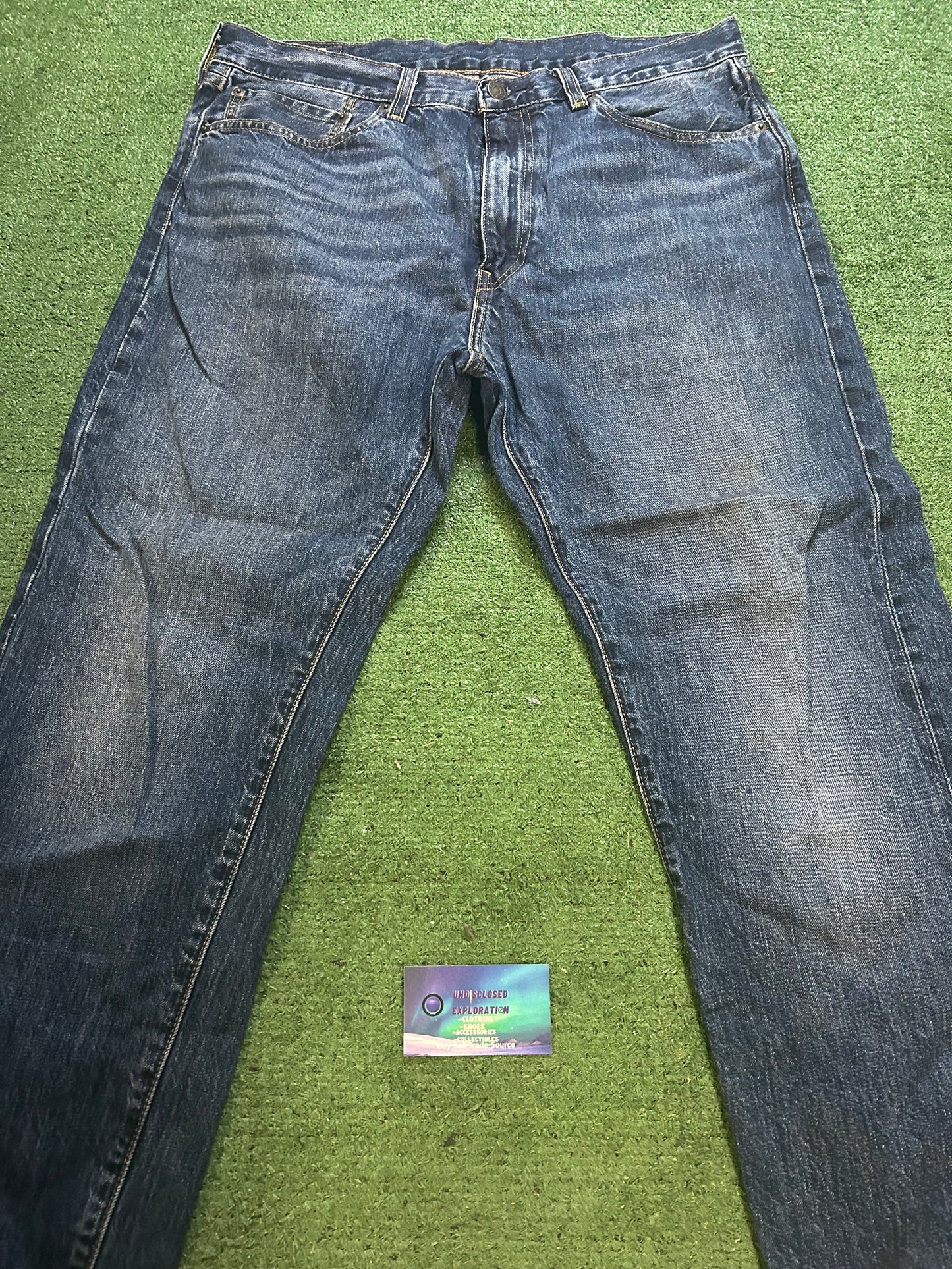 Levi 505 premium dark wash jeans