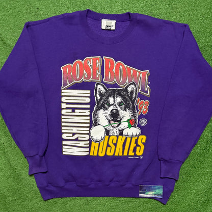 Vintage Washington Huskies 1993 Rose Bowl Crewneck