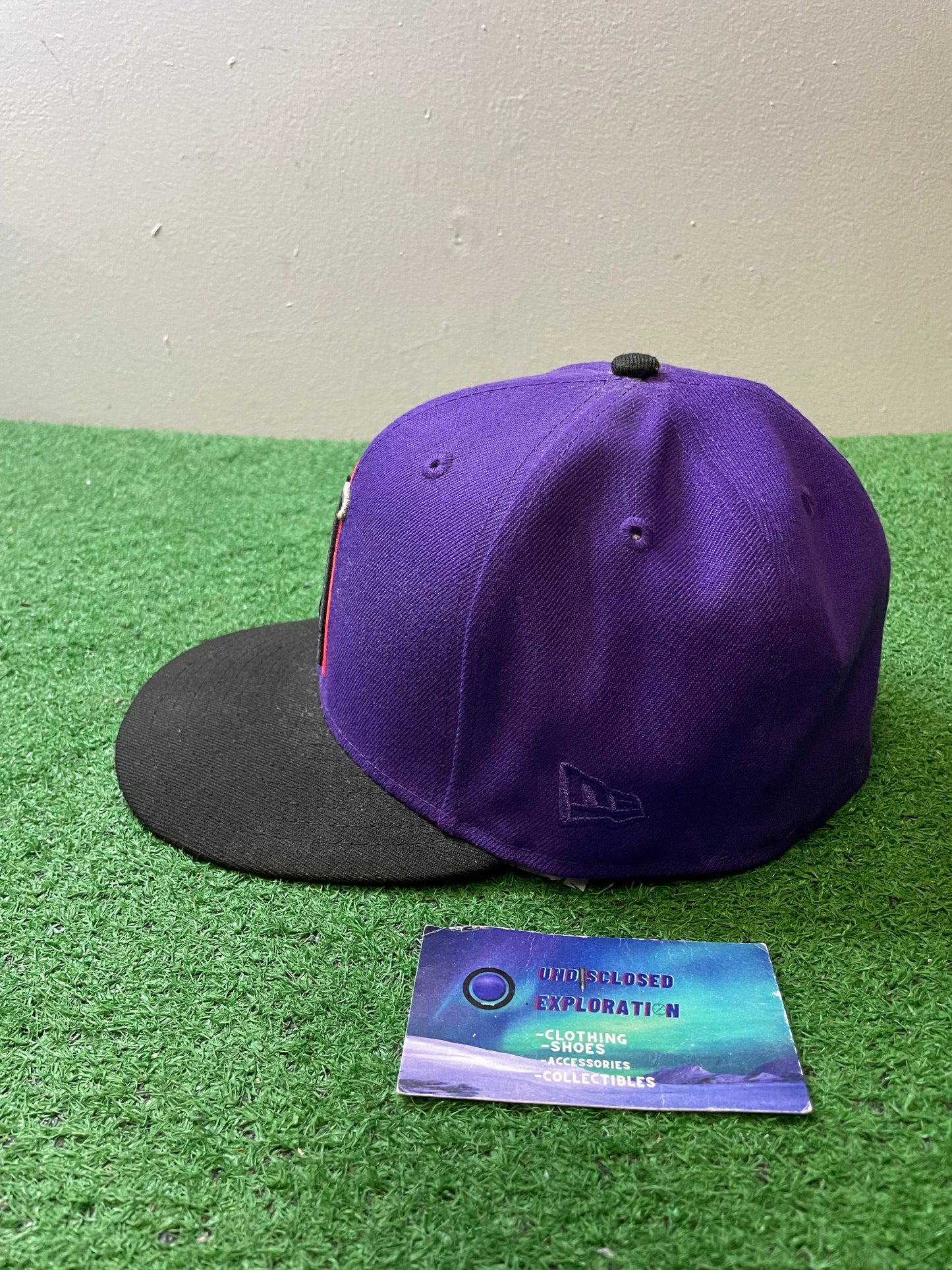 Los Angeles angels purple and red fitted hat