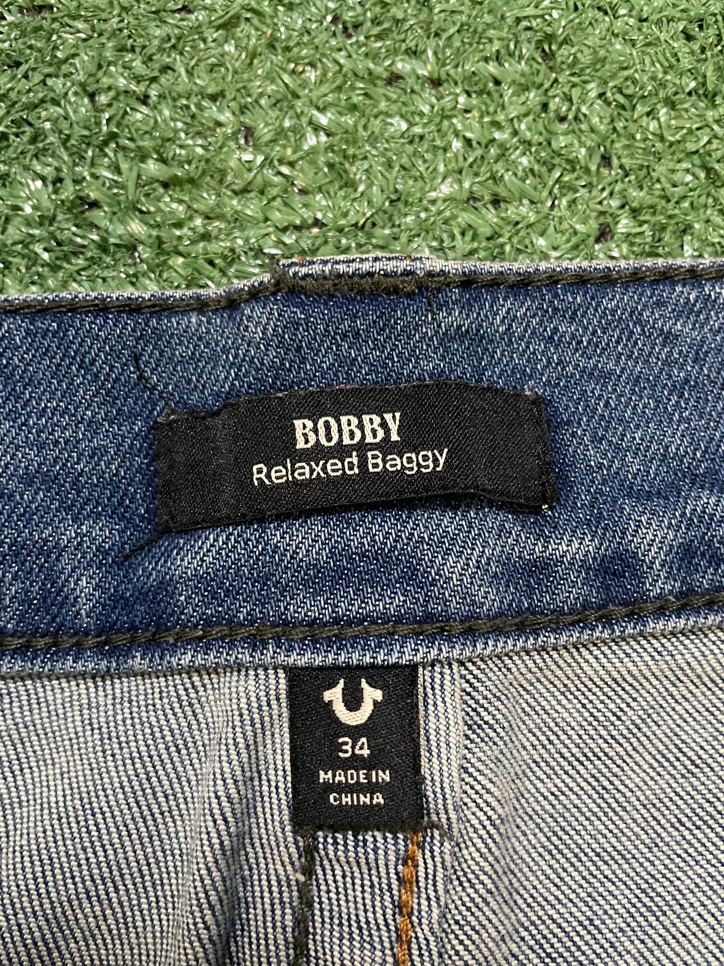 True Religion Bobby light wash Jean shorts