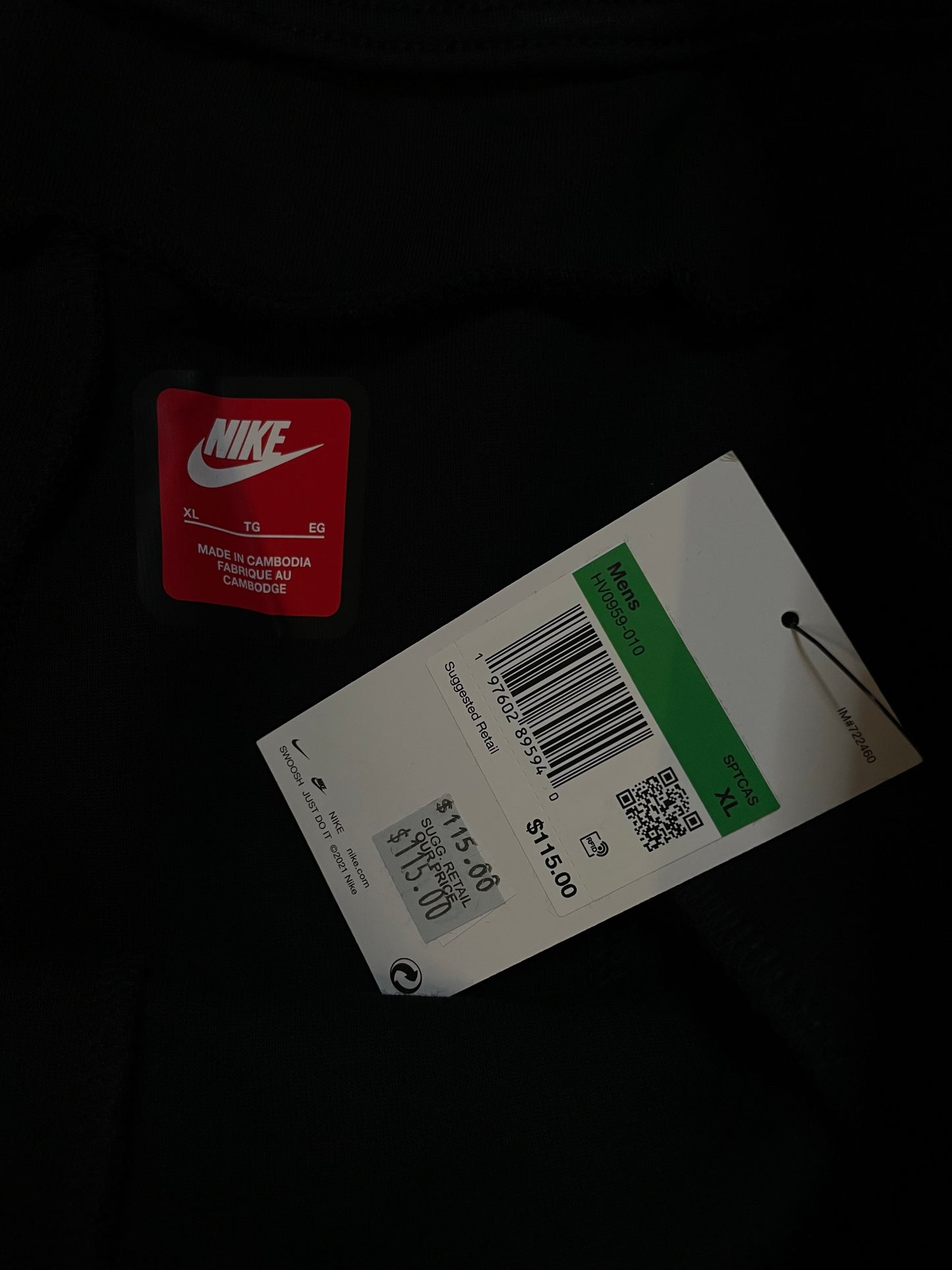 Nike tech fleece grey and black sweatsuit