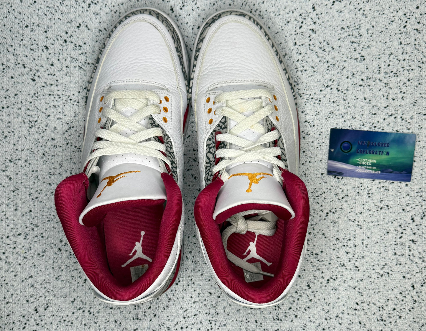 Jordan 3 Cardinal Red 9.5 Men/11 Women “Preowned”