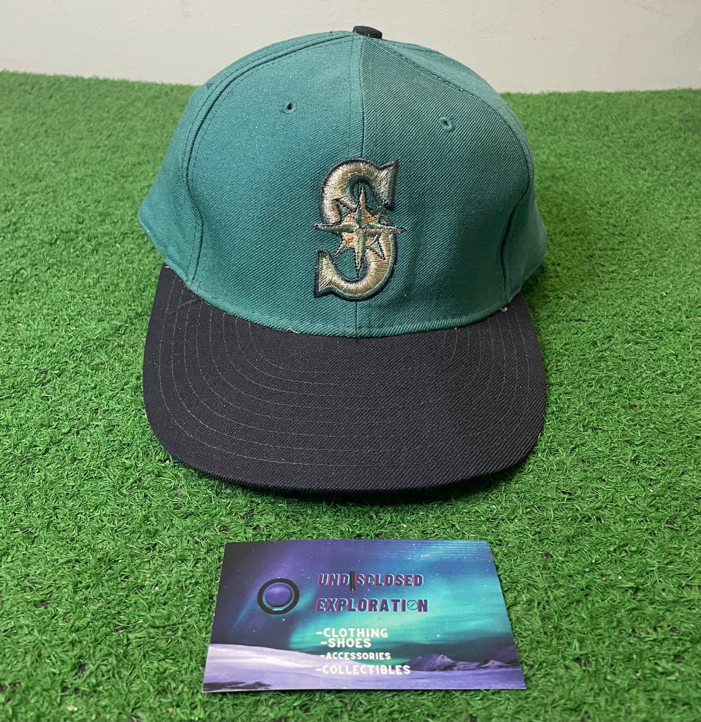 Vintage 1990s Seattle Mariners teal fitted hat