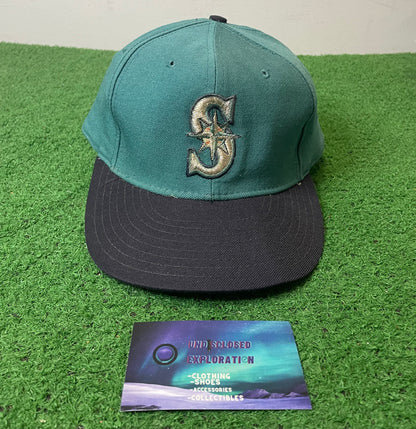 Vintage 1990s Seattle Mariners teal fitted hat