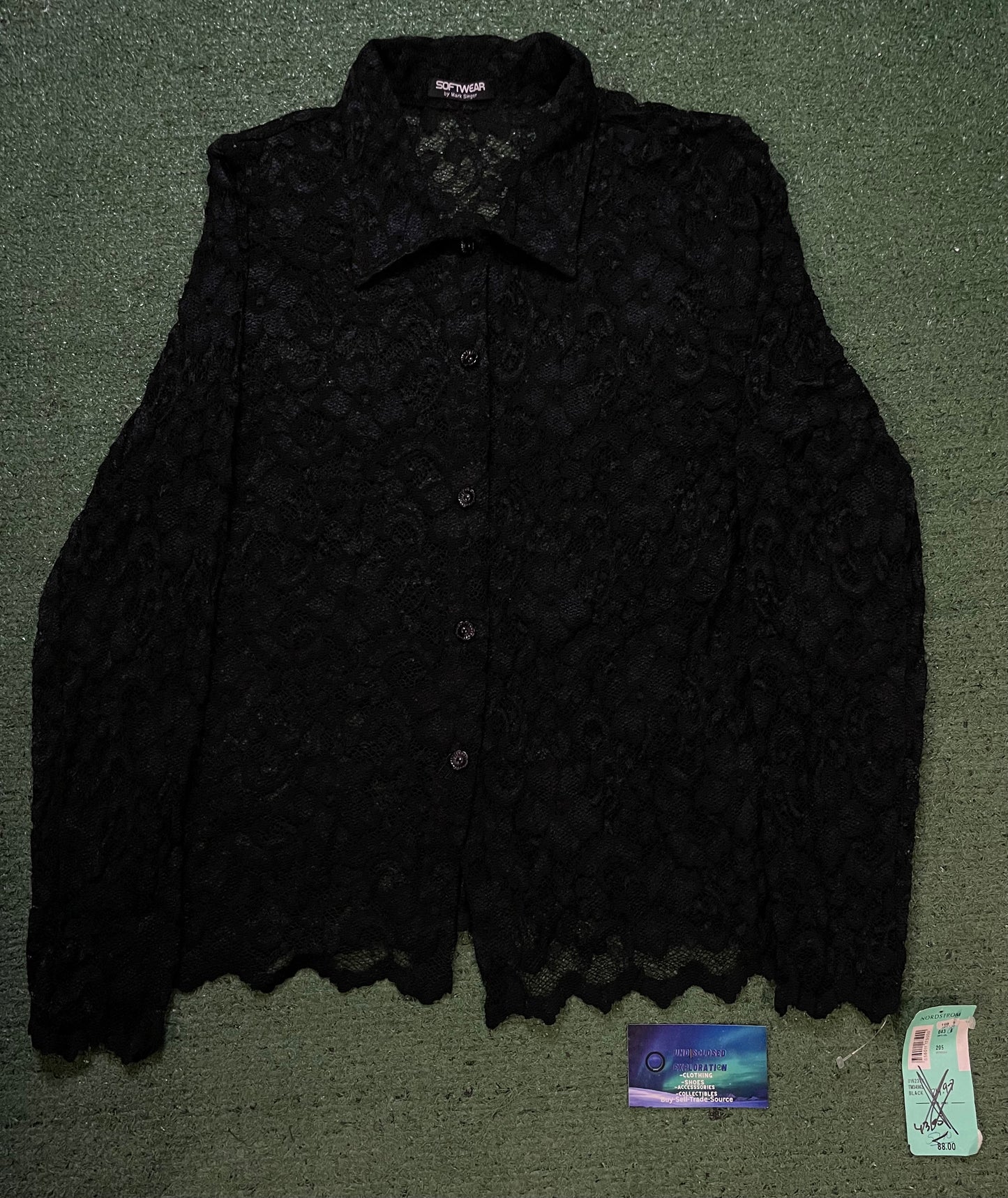 Softwear by mark singer black button up