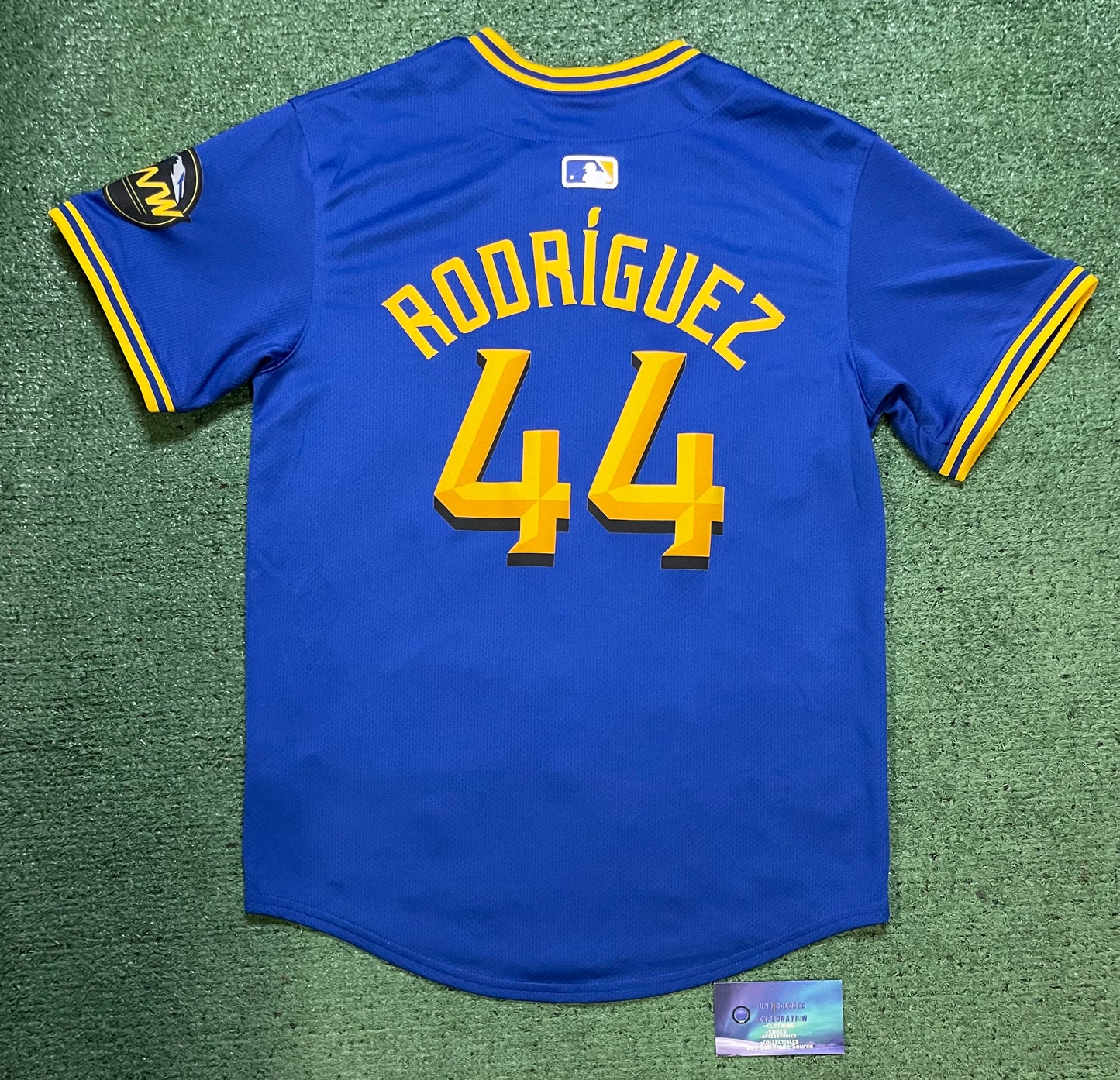 Nike Seattle Mariners City Connect Julio Rodriguez #44 youth baseball jersey
