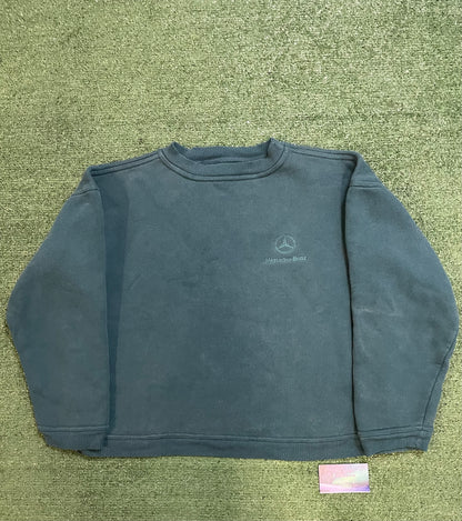 Vintage 1990s Mercedes benz embroidered crewneck