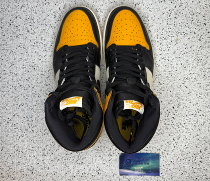 Jordan 1 Yellow Toe Taxi 10 Men/11.5 Women “Preowned”